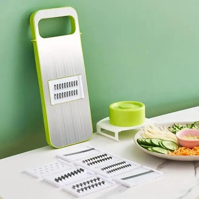 5-in-1 Versatility – Slice, dice, shred, julienne, and grate vegetables