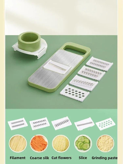 5-in-1 Versatility – Slice, dice, shred, julienne, and grate vegetables
