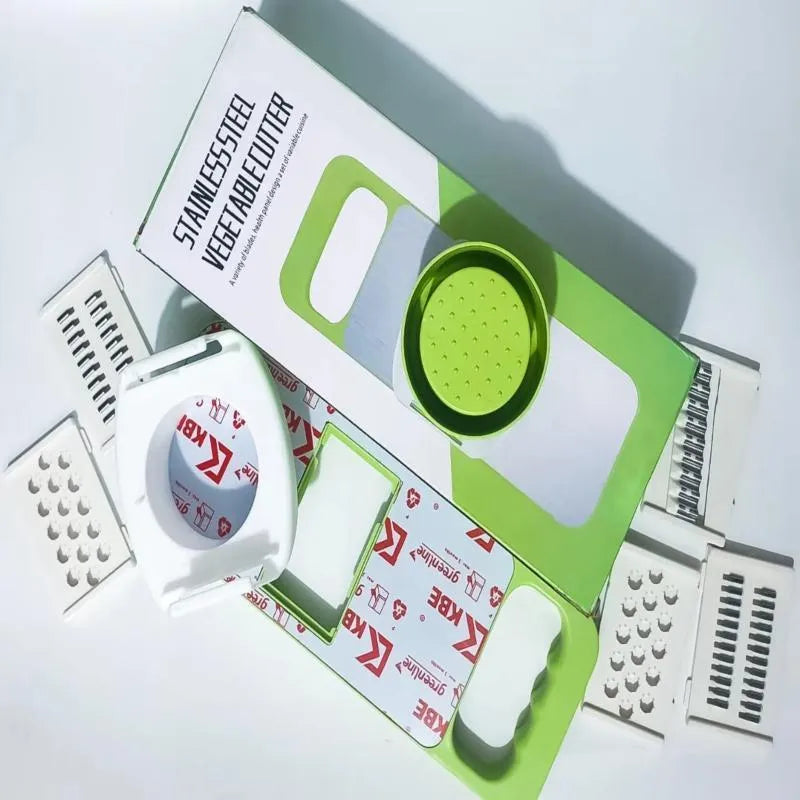 5-in-1 Versatility – Slice, dice, shred, julienne, and grate vegetables
