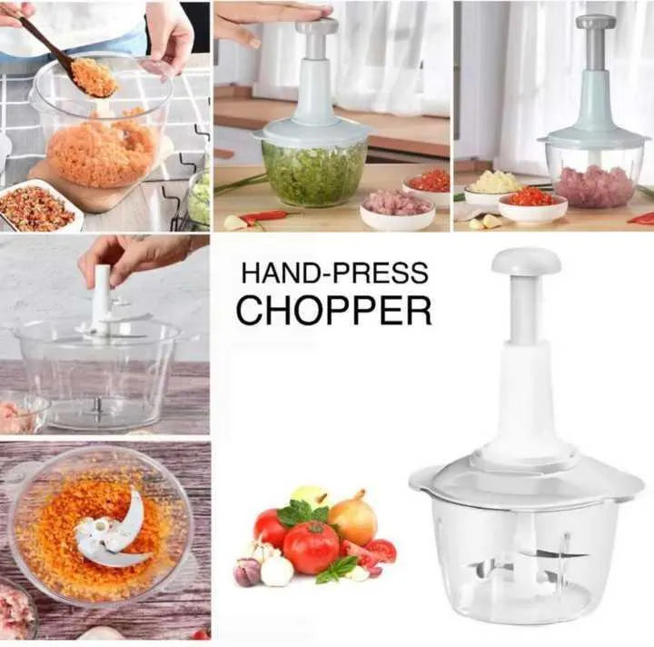 Manual Chopper Machine Hand Chopper Vegetables Push Chopper 1.5 L Capacity