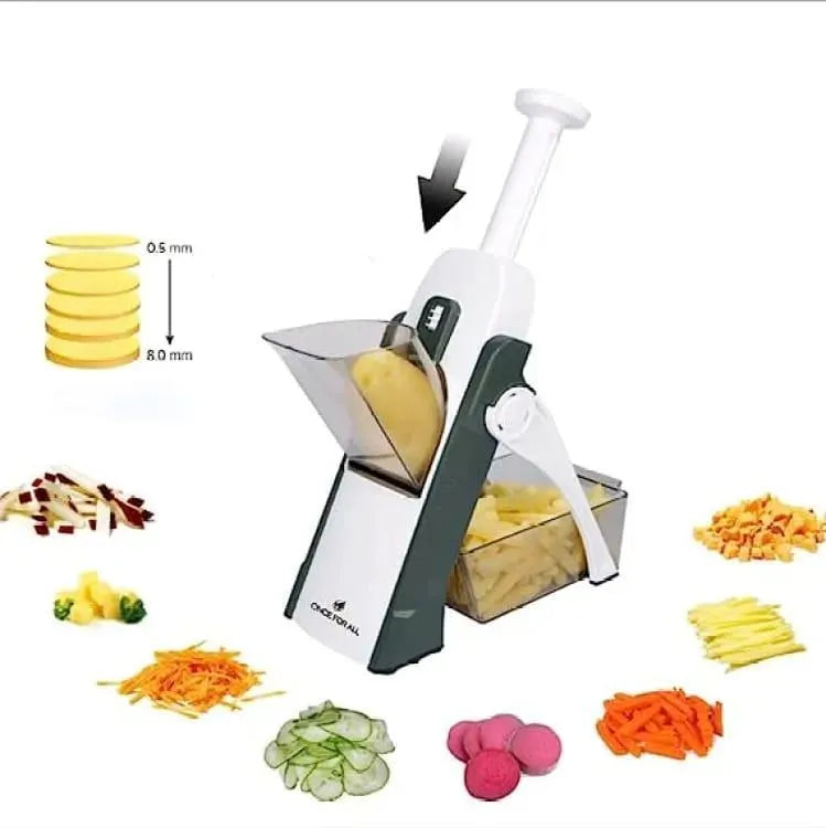 Slicer Vegetable and Fruits Cutter Meal Prep & More then 40 Thickness Adjuster 5 in 1